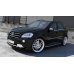 Накладка сплиттер на передний бампер на Mercedes ML W164 AMG